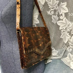 Vintage near mint snakeskin purse w/ adj. strap